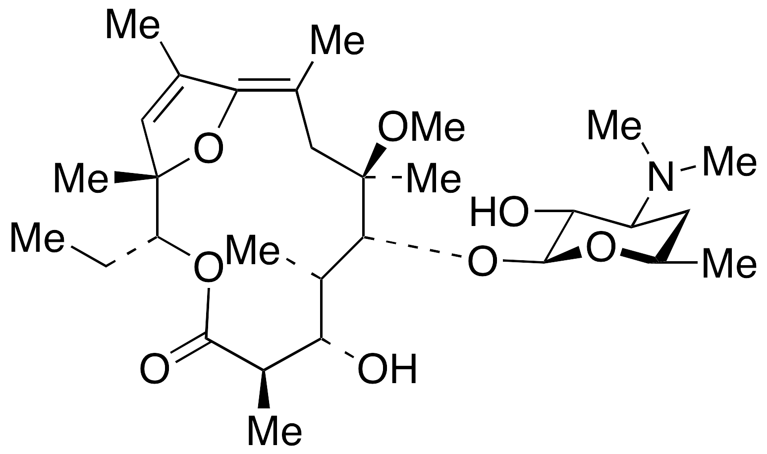 [127157-35-1] 3-O-De（cladinosyl）-8,9,10,11-tetradehydro-9-deoxo-11,12-deideoxy-9,12-epoxy克拉霉素