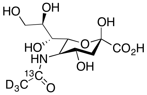 N-乙酰神經(jīng)氨酸-13C，d3