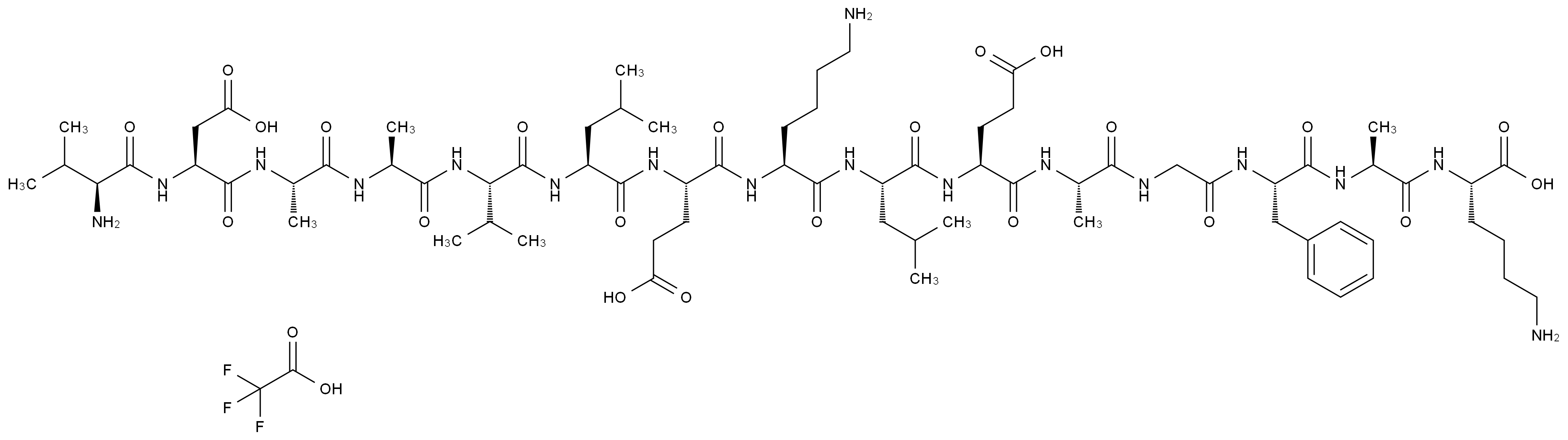 纈氨酸-天冬氨酸-丙氨酸-丙氨酸-纈氨酸-亮氨酸-谷氨酸-賴氨酸-亮氨酸-谷氨酸-丙氨酸-甘氨酸-苯丙氨酸-丙氨酸-賴氨酸