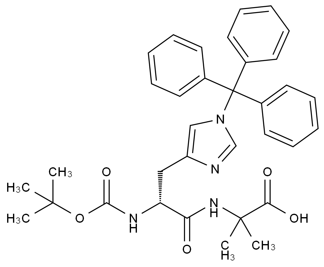 Boc-D-組氨酸(Trt)-2-甲基丙氨酸