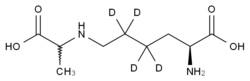 Nε-(1-羧乙基)-L-賴氨酸-d4(非對(duì)映異構(gòu)體混合物)