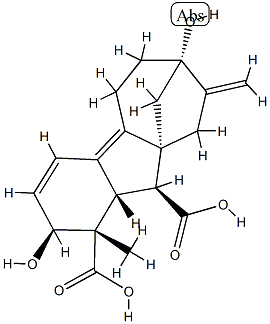 546-09-8_2β,7-Dihydroxy-1-methyl-8-methylenegibba-3,4a-diene-1α,10β-dicarboxylic acid