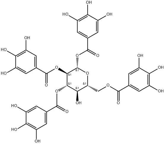 79886-50-3_1,2,3,6-四-O-沒食子酰-Β-D-葡萄糖