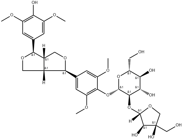 136997-64-3_(-)-丁香樹脂酚-4-O-Β-D-呋喃芹糖基-(1→2)-Β-D-吡喃葡萄糖苷標準品