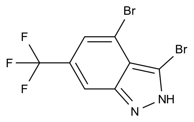 1000342-43-7_3,4-Dibromo-6-(trifluoromethyl)-1H-indazole